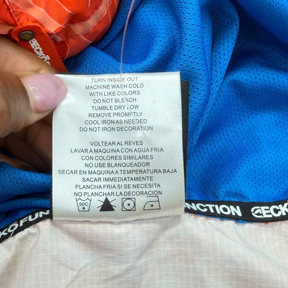 Ecko Function Jacket Mens Medium Orange Geometric… - image 6